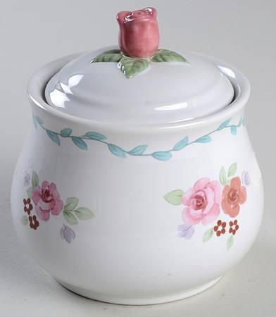 Rose Garden Sugar Bowl & Lid