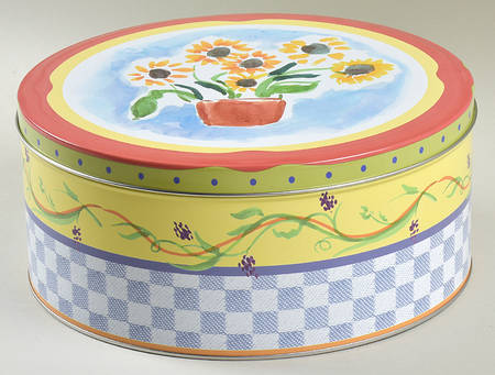 Pistoulet Round Storage Tin with Lid Large