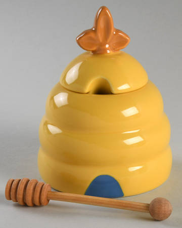 Pistoulet Honey Pot with Lid and Spoon/Dipper