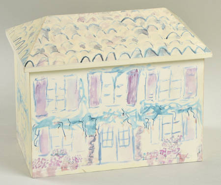 Pistoulet Wood Recipe Box with Attached Lid