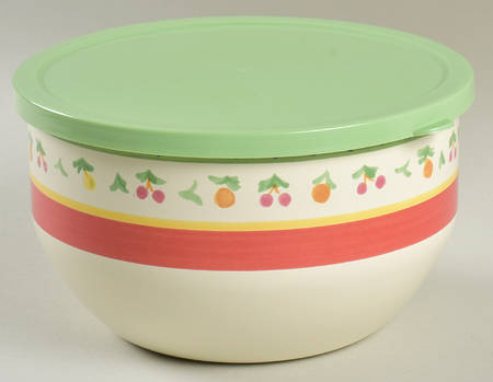 Pistoulet 6" Metal Bowl W/Plastic Lid