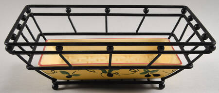 Pistoulet Ceramic Tray for Metal Bread/Basket Tray