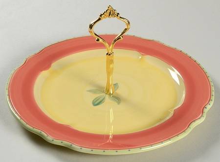 Pistoulet Round Serving Plate with Handle (DP)