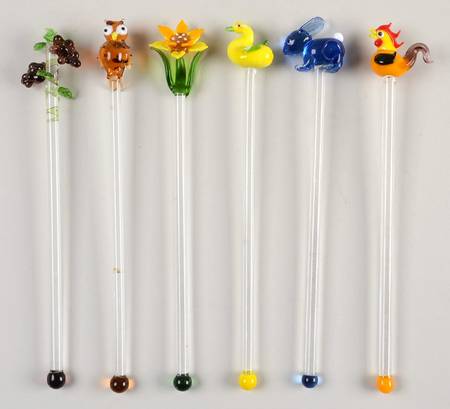 Pistoulet Swizzle Stick - Set of 6 Motifsq