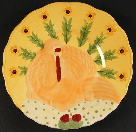 Pistoulet Turkey Embossed Buffet Plate