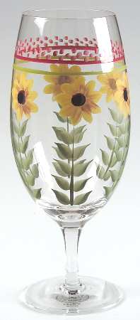Pistoulet 16 Oz Handpainted Goblet Glassware