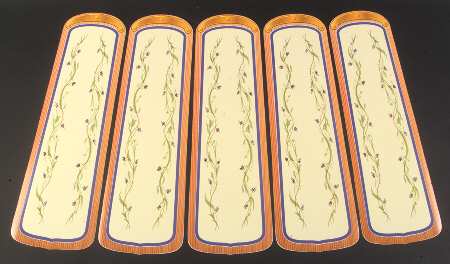 Pistoulet Package of 5 Fan Blade Appliques