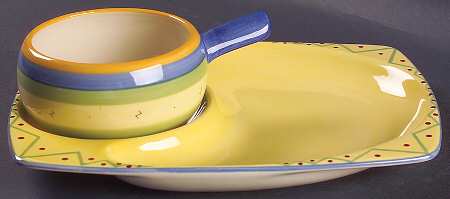 Pistoulet Snack Set with 11" (SNTR11) Tray & Stick Handle Soup (SOH)
