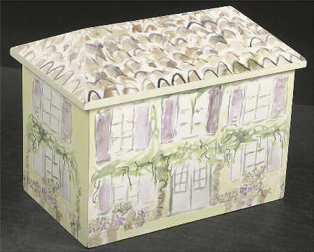 Pistoulet Wood Recipe Box with Attached Lid