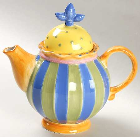 Pistoulet Sculptured Fancy Teapot & Lid