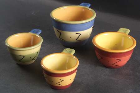 Pistoulet Measuring Cup Set (1 Cup,1/2 Cup,1/3 Cup,1/4 Cup)