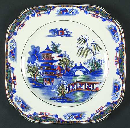 Ye Olde Willow Square Luncheon Plate