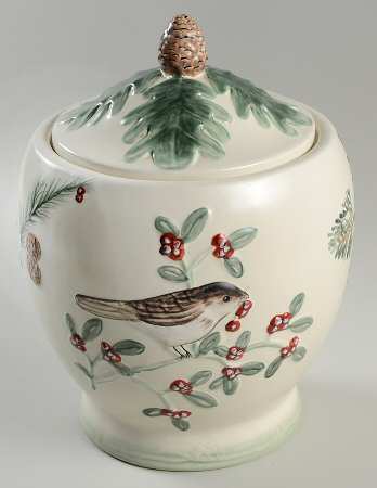 Winterwood (Canvas Tan) Cookie Jar & Lid by Pfaltzgraff