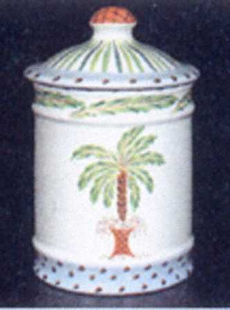 Palmetto Large Canister & Lid