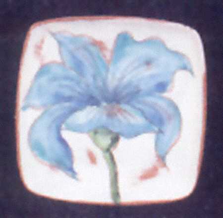 Graffiti Flower Salad Plate