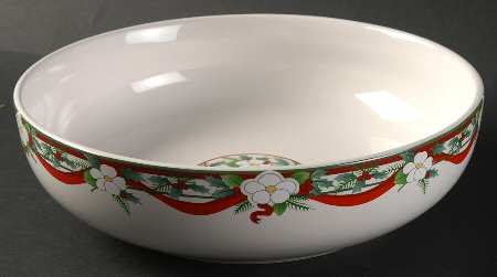 Yuletide (Stoneware) 8" Round Vegetable Bowl