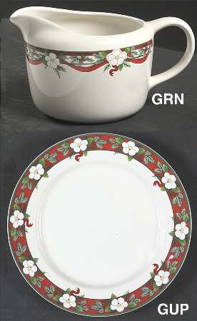 Yuletide (Stoneware) Gravy Boat & Underplate