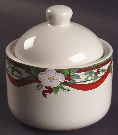 Yuletide (Stoneware) Sugar Bowl & Lid
