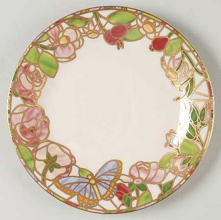Seasons of A Rose Salad Plate