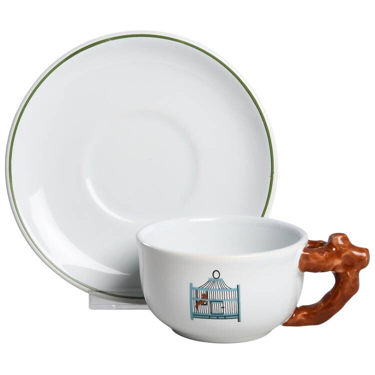 Le Jardin Flat Cup & Saucer Set