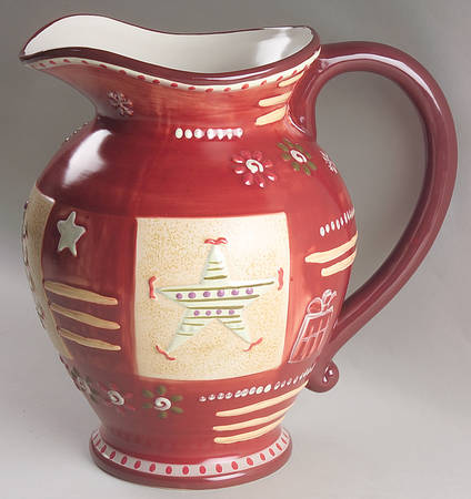 Holiday Spice 128 Oz Sculpted Pitcher