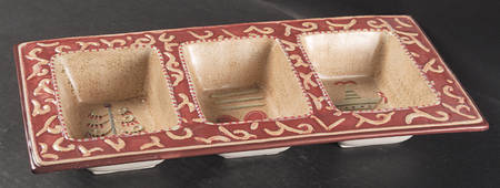 Holiday Spice 3 Part Rectangular Divided Server