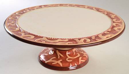 Holiday Spice Pedestal Cake Stand
