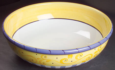 Mermaid 14" Large Salad Serving Bowl