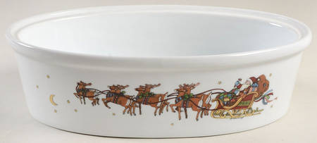 Christmas Story 1.5 Quart Oval Covered Casserole No Lid