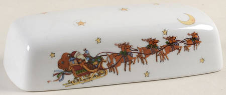 Christmas Story Lid for 1/4 Lb Butter by Portmeirion