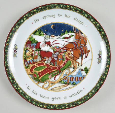 Christmas Story Cake Plate