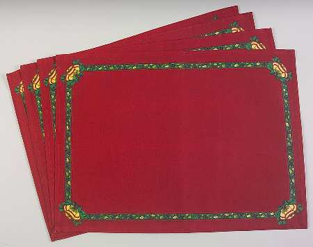 Christmas Story Cloth Placemat - Set of 4