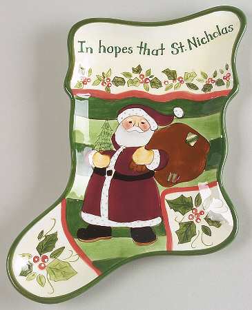 Christmas Story Stocking Plate