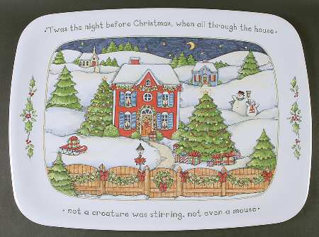 Christmas Story 19" Melamine Serving Tray