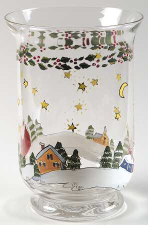 Christmas Story 1-Piece Hurricane Candle Lamp by Portmeirion