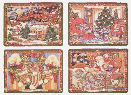 Christmas Story Corkboard Placemat - Set of 4
