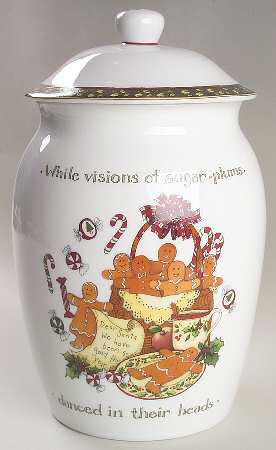 Christmas Story Cookie Jar & Lid by Portmeirion