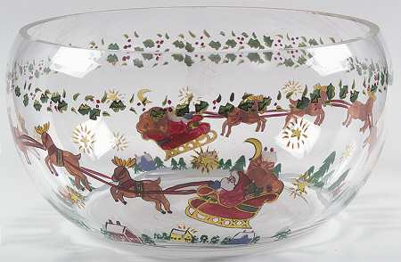 Christmas Story 9" Glassware Salad Bowl