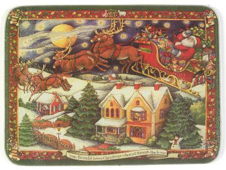 Christmas Story Rectangular Glassware Cutting Board by Portmeirion
