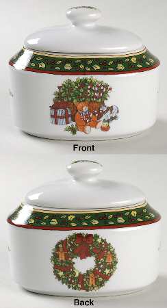 Christmas Story Sugar Bowl & Lid