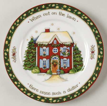 Christmas Story Salad Plate