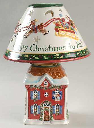 Christmas Story Candle Lamp & Shade by Portmeirion
