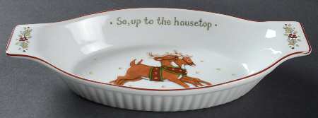 Christmas Story 12" Augratin by Portmeirion