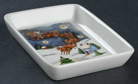 Christmas Story Individual Dish for 3 Part Rectangular Server Set