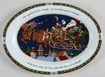 Christmas Story 14" Oval Serving Platter