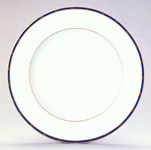 Bleu De Four Et or Grand Feu by Porcelaine Lafarge