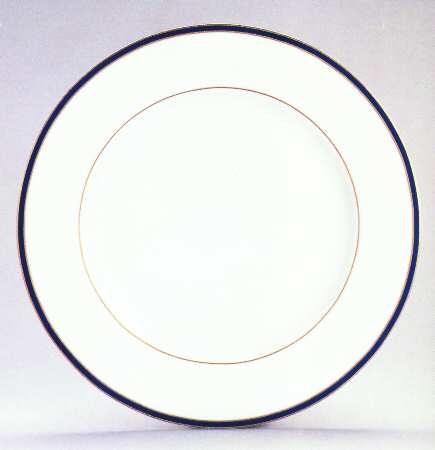 Bleu De Four Et or Grand Feu (Smooth) by Porcelaine Lafarge