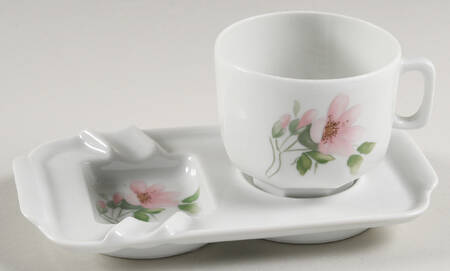 Amandine Demitasse Cup and Ashtray Set