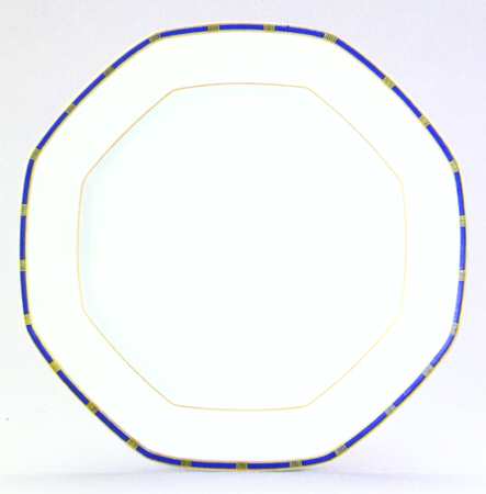 Bleu De Four Et or Grand Feu  by Porcelaine Lafarge