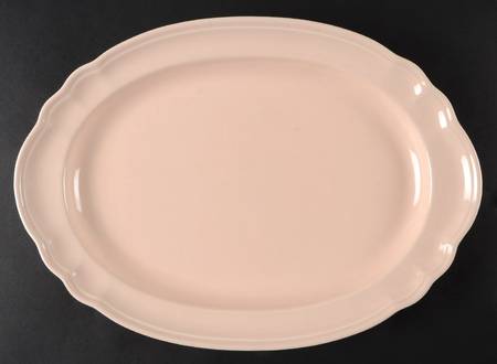 Tea Rose 14" Oval Accent Platter